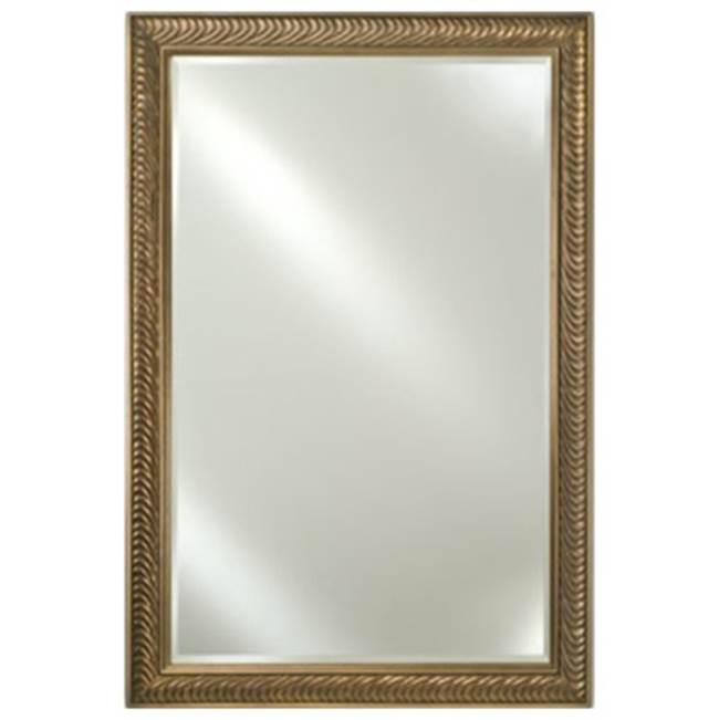 Afina Corporation Framed Mirror 16X22 Colorgrain White Beveled