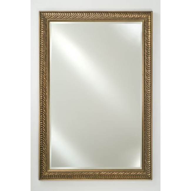 Afina Corporation Framed Mirror 24X36 Meridian Gold/Silver Beveled